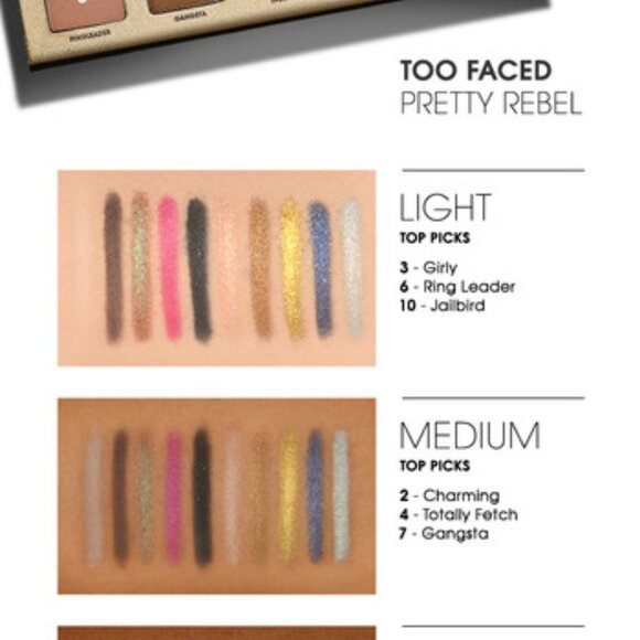 BD 2 for 40$ - NEW Too Faced Pretty Rebel palette - Picture 2 of 2